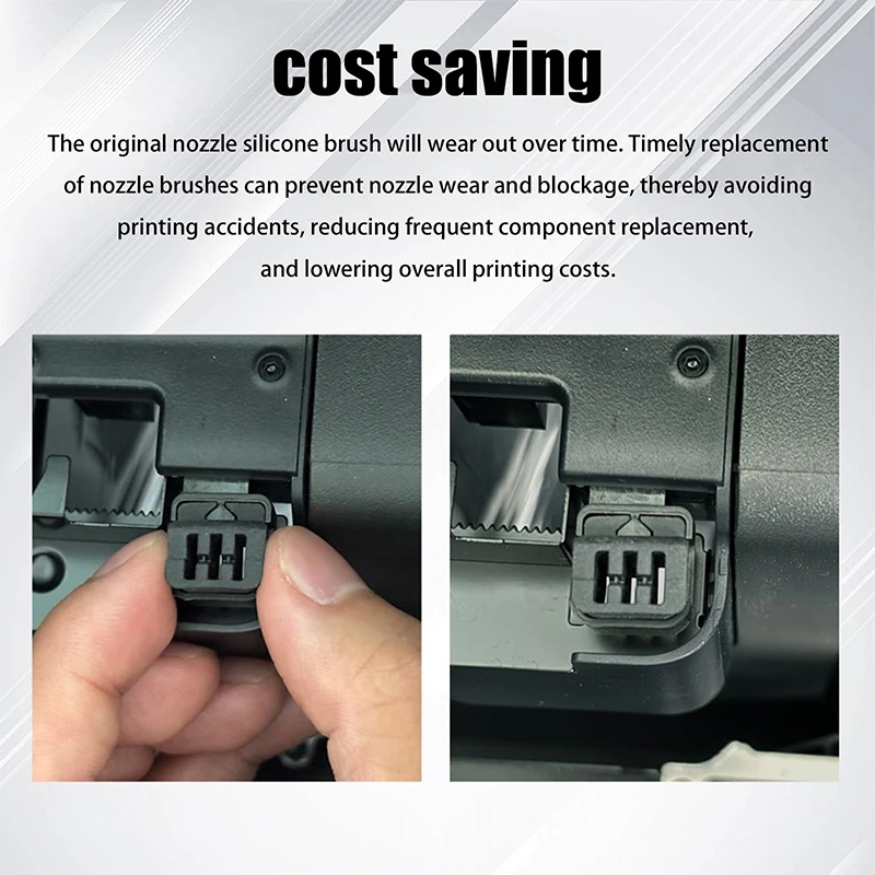 

NEW 5Pcs Silicone Brush Nozzle Wiper Wear-resistant Hotend Nozzles Cleaning Tool For P2S/H2D/H2S 3D Printer Accessories