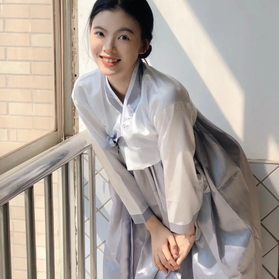 2025 korean style traditional clothing dress women folk dance hanbok big skirt stage performance dance festival clothing a287