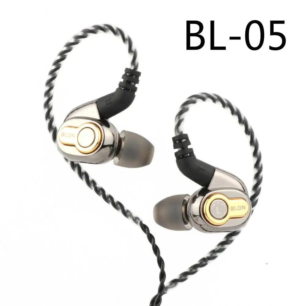 BLON BL-05 2nd جيل 10 مللي متر CNT الكربون النانو الحجاب الحاجز HiFi في الأذن رصد DJ سماعات 0.78 مللي متر 2Pin انفصال كابل BL05S