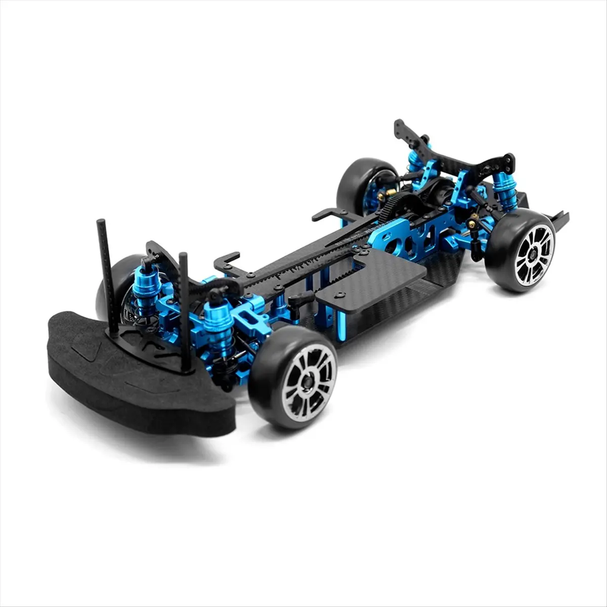 #42R Remote control car frame,DIY RC Car Rear-Drive Drift Racing Frame RC RV Kit for 1/10 M-Chassis (Metal+carbon fiber)