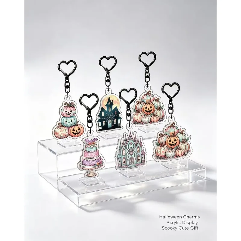 5cm wear resistant acrylic keychain small bag pendant minimalist key holder decor for daily backpack handbag
