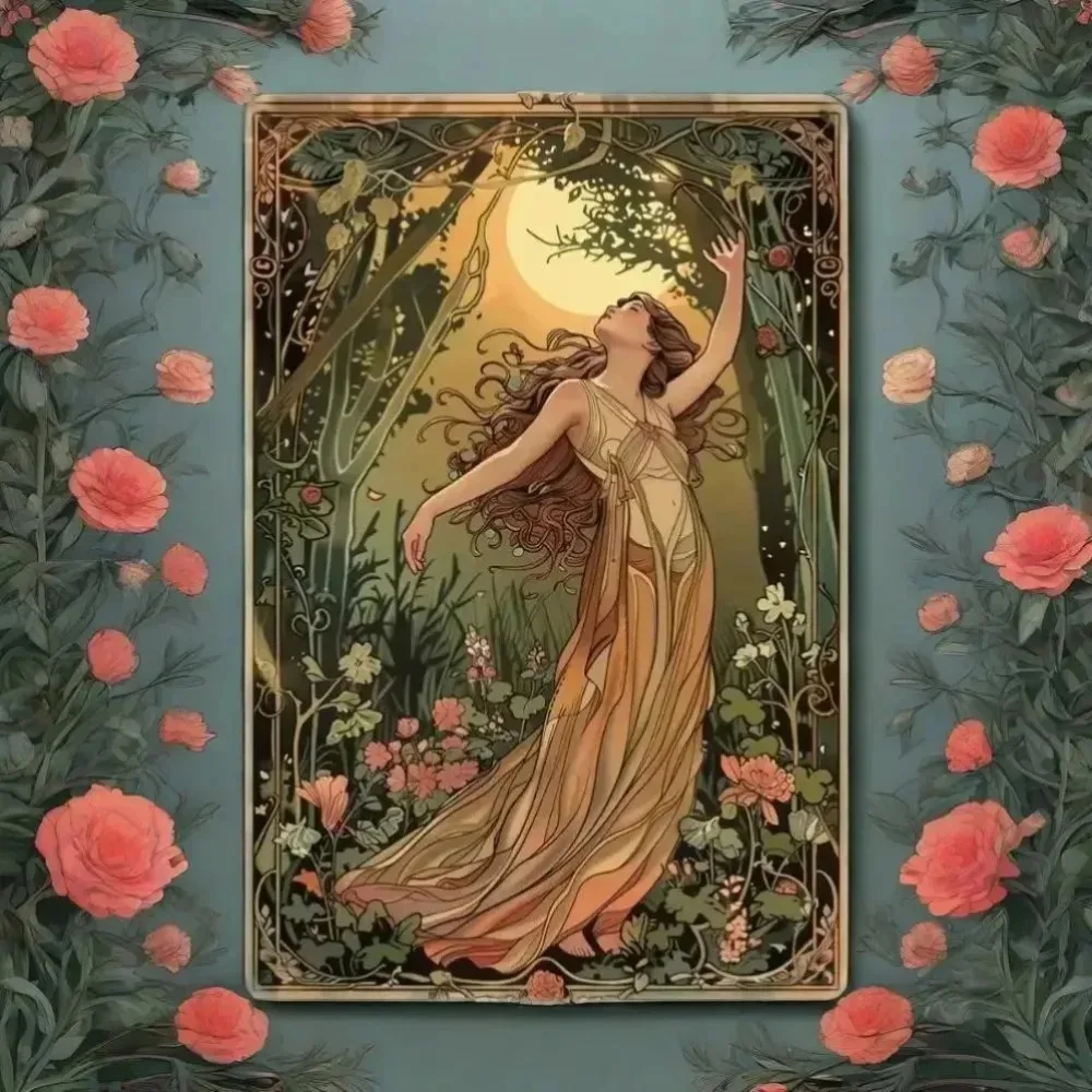 VintageGardenGifts Wall Art Decor - Metal Garden Maiden All Weather Resistant Home Decor Gift