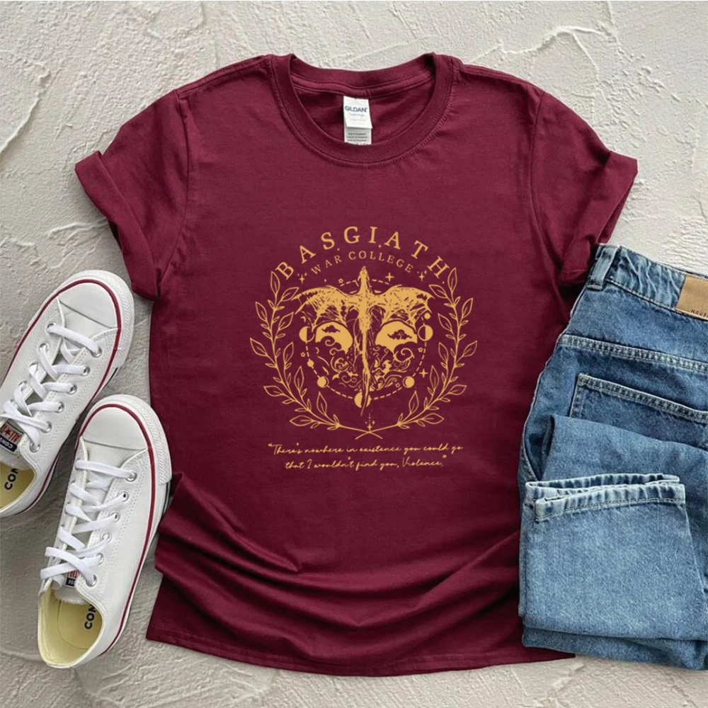 Basgiath War College T Shirt Aesthetic Fourth Wing Shirt Retro Fly or Die Shirts Fourth Wing Riders Quadrant Tee Bookish Gift