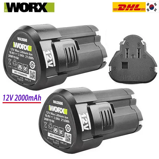 

100% новый оригинальный аккумулятор 2,0/4,0 Ач для WORX Kress 12 В WA3506 WU127 WU128 WU130 WU131X WU132 WU280 WX128 WX540
