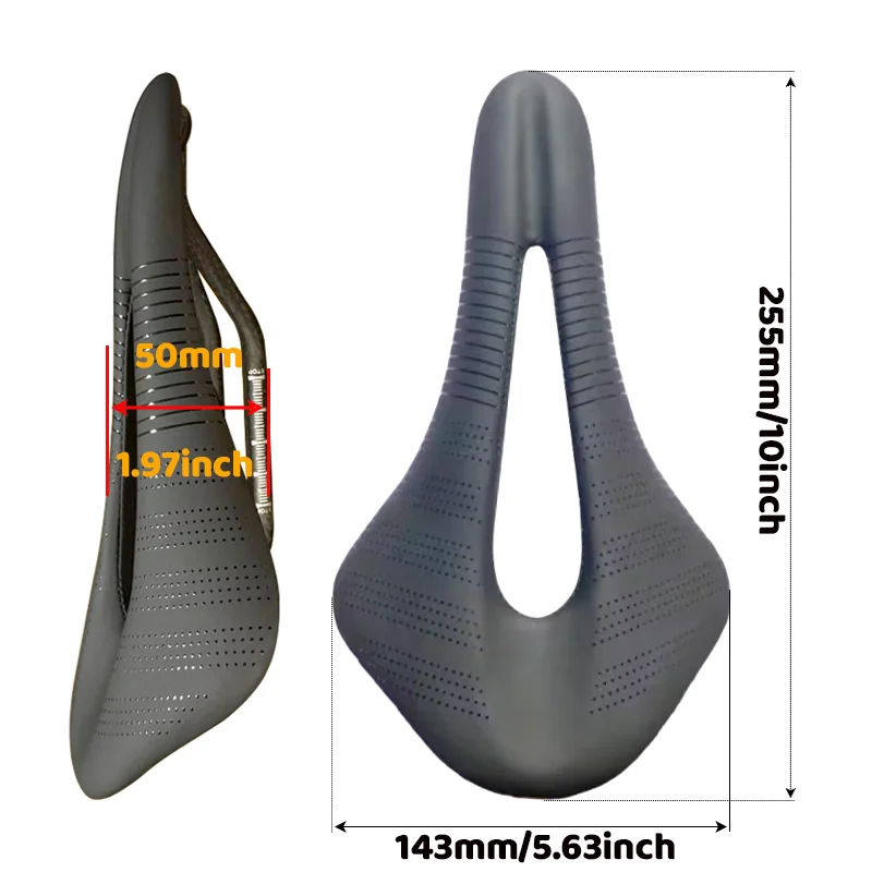 Sanmarco T800 Carbon-Sattel, Super Weicher Rennradsattel, MTB-Fahrradzubehör, Komfortabler Sitz zum Radfahren – Detail 4