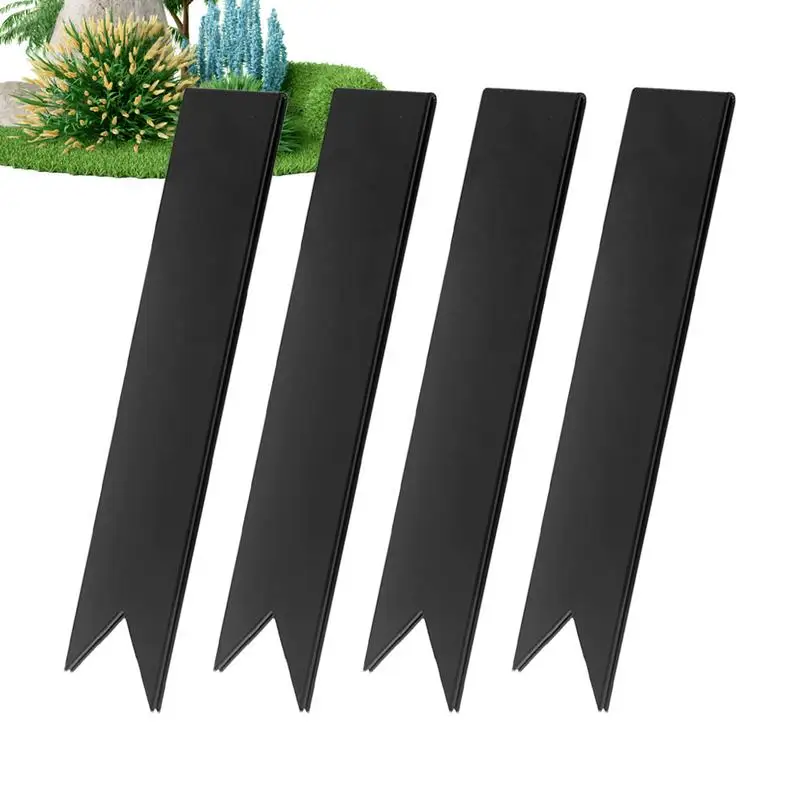 Garden Fencing 4pcs Solid Garden Barrier Landscape Edging Stakes Metal Landscape Edging 6 Inch High For Home Park Lawn Yard