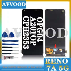 6.43'' OLED for Oppo Reno 7A LCD Display Touch Screen Digitizer Panel Assembly Replacement for Oppo Reno 7A 5g lcd CPH2353