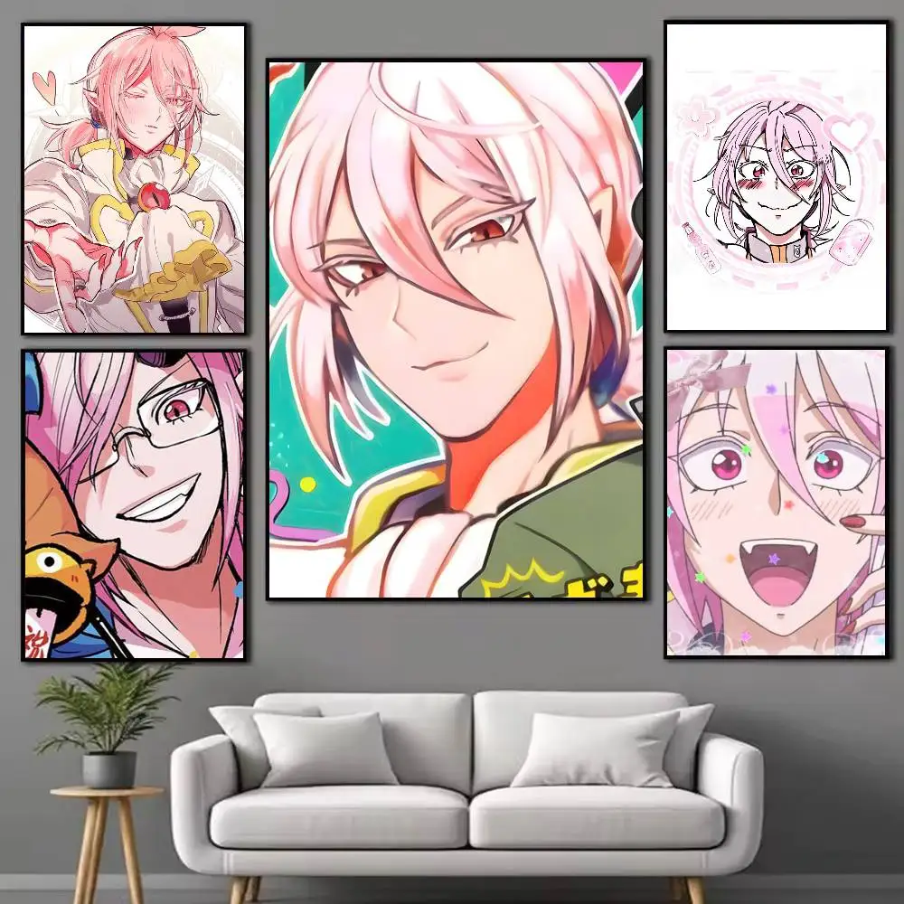 Welcome to Demon School! Iruma-kun Alice Asmodeus Poster Waterproof Wall  Sticker For Bar  Vintage Decor High Quality Print Gift