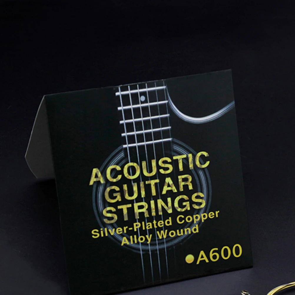 

1 set Silver Plated Guitar Strings A600 Standard Tension Acoustic Electric Replaceable Strings Accessories Brass