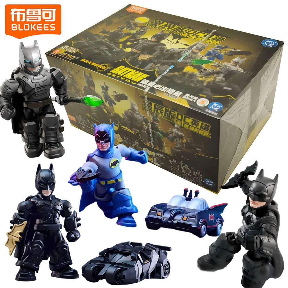 

Original Blokees Defender Version BATMAN Blind Box Movable Model Figurine Collection Toys Table Ornament Decor Christmas Gifts