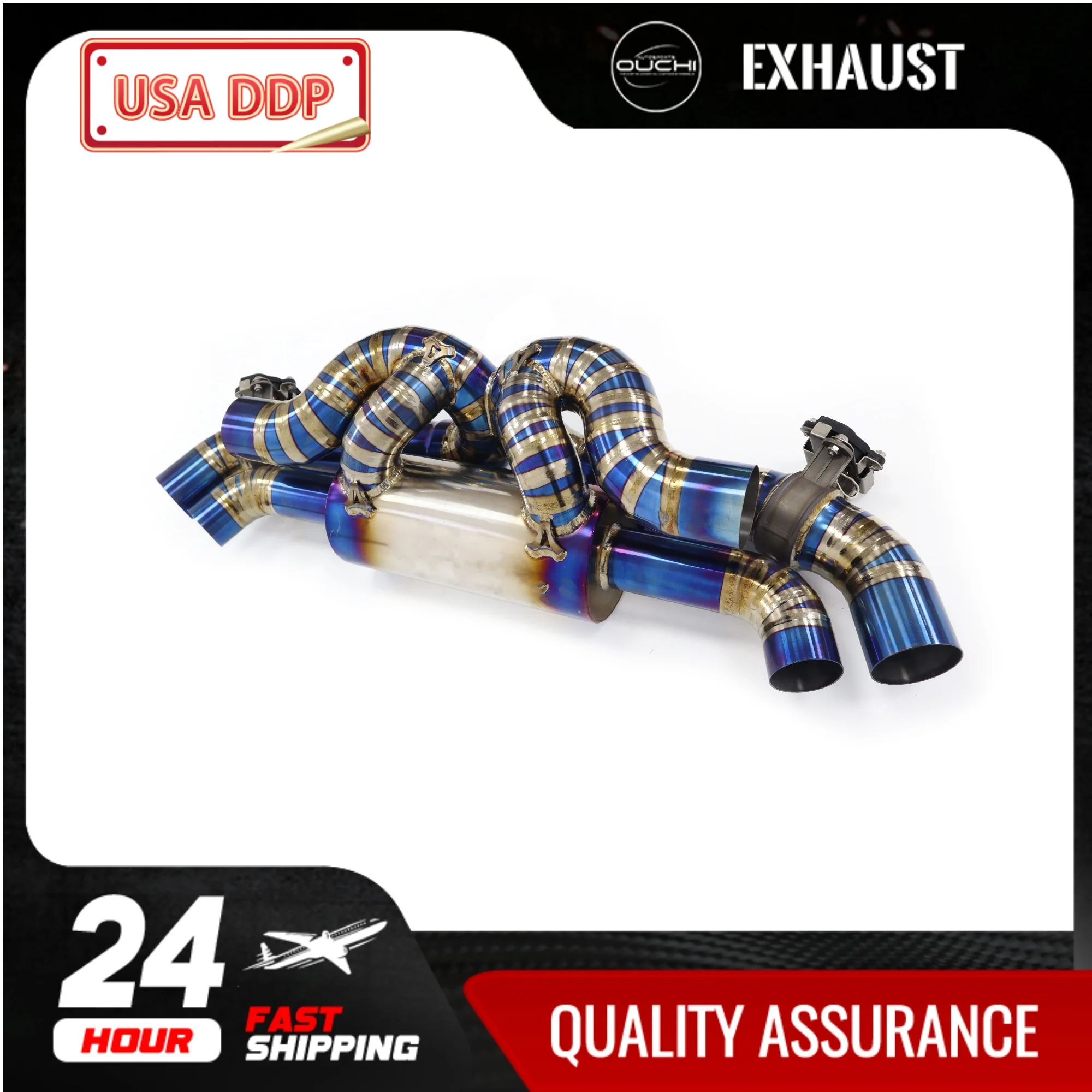 

Fast Shipping in 24 hours Catback For Porsche 911 992 OUCHI Titanium Alloy Exhaust System With Electronic Valve Car Accessories