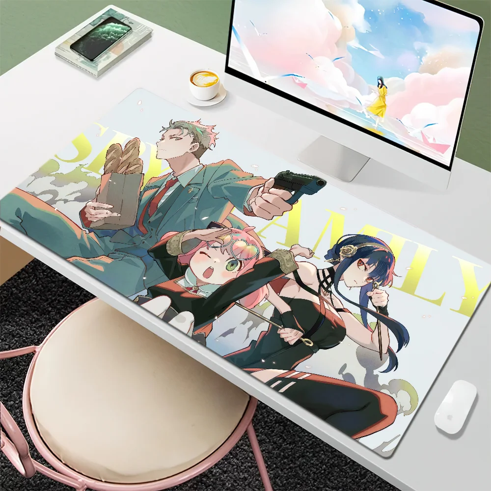 Cute S-SPY FAMILY Anime A-Anya Forge Mouse Pad Desk Mat Large Non-slip Anti-fray Keyboard Ergonomic Office Rubber PC Home Custom