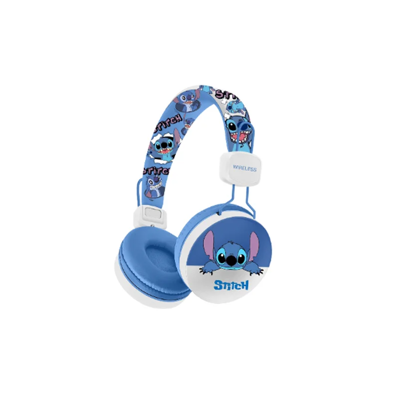 New HLLO Kitty Cute Kuromi Cartoon Stitch Long lasting Head mounted Bluetooth Earphones Cute Stereo Earphones