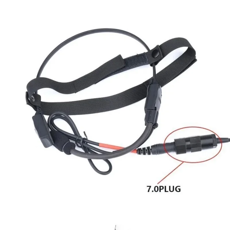 WADSN Military tactical headphone signal True bone conduction earphones MH180-V unting game headphones For Interface7.0PLUG PTT