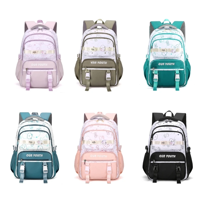 2023 NEW Double Strap Shoulder Bag Girl Student Teens Backpack School Bag Rucksack Travel Pack Versatile Trendy Book Bag