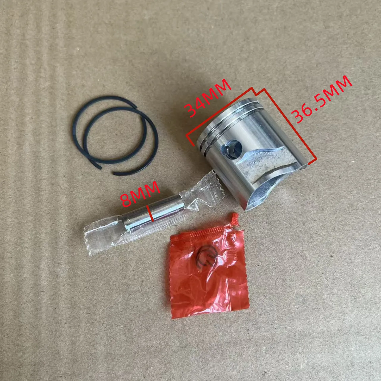 Piston ring pin kit 34MM Fit Stihl BG56 BG86 SH56 HS45 KM55 SH55 HL45 MM55 BG45 BG46 50 55 65 66 85 BG200 SR200