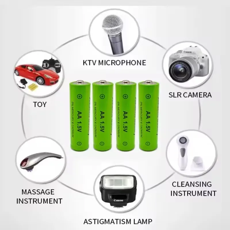 2025 بطارية AA جديدة 4800 مللي أمبير بطارية قابلة للشحن ni-mh 1.5 فولت بطارية AA للساعات والفئران وأجهزة الكمبيوتر والألعاب وما إلى ذلك