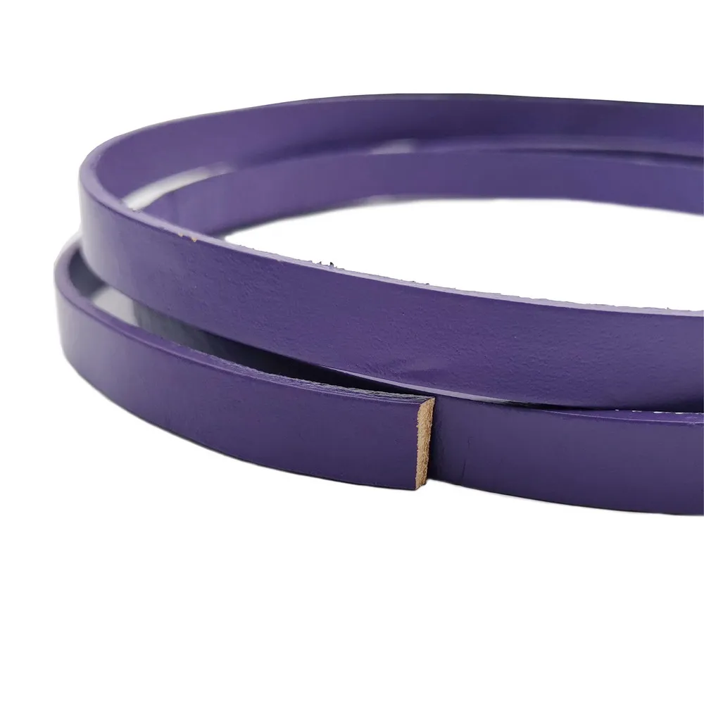 

Aaazee Purple Leather Band 10mmx2mm Flat Genuine Leather Strip