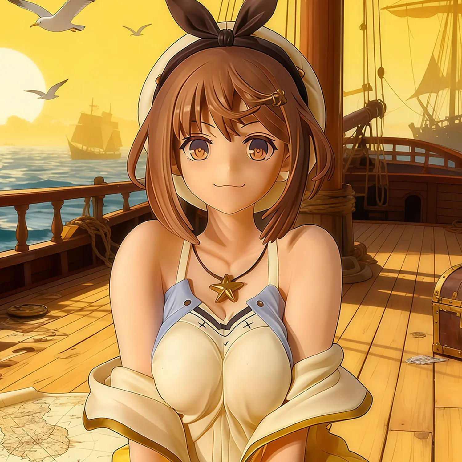 Taller de alquimia de Laisha, la reina de la oscuridad eterna y el escondite secreto ‌   Figura de anime Postura sentada Figuras de Laisha Lin