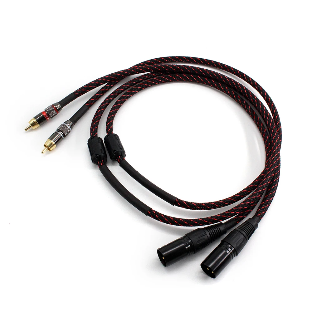 1 Pair CANARE HIFI Dual RCA To 2 XLR Male/Female High-performance Audio Interconnect Signal Cable For Mixer Microphone Amplifier