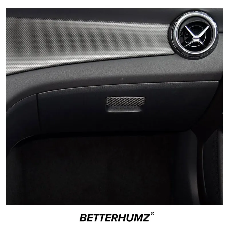 For Mercedes Benz W176 A Class CLA GLA Carbon Fiber Car Interior Copilot Glove Box Switch Panel Trim Sticker Tuning Accessories