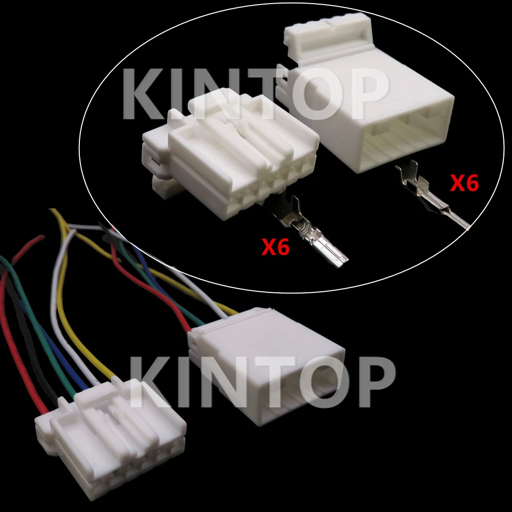 

1 Set 6 Pins 368504-1 368502-1 Car Modification Socket Parts Auto Docking Wire Connector AC Assembly 174930-1 174923-1