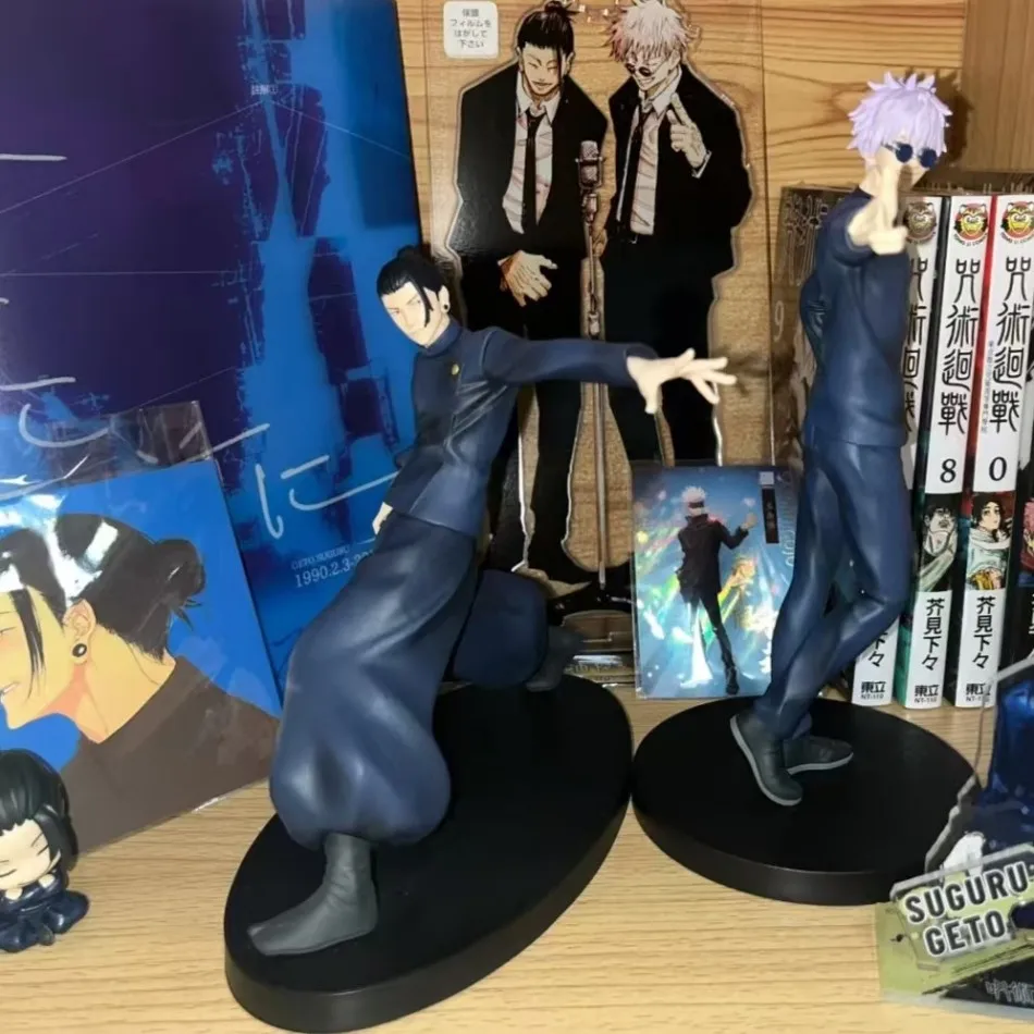 JJK Anime Figure Geto Suguru Fushiguro Toji Gojo Satou doll Combat pose style action figure Model Desktop Ornament Birthday Gift