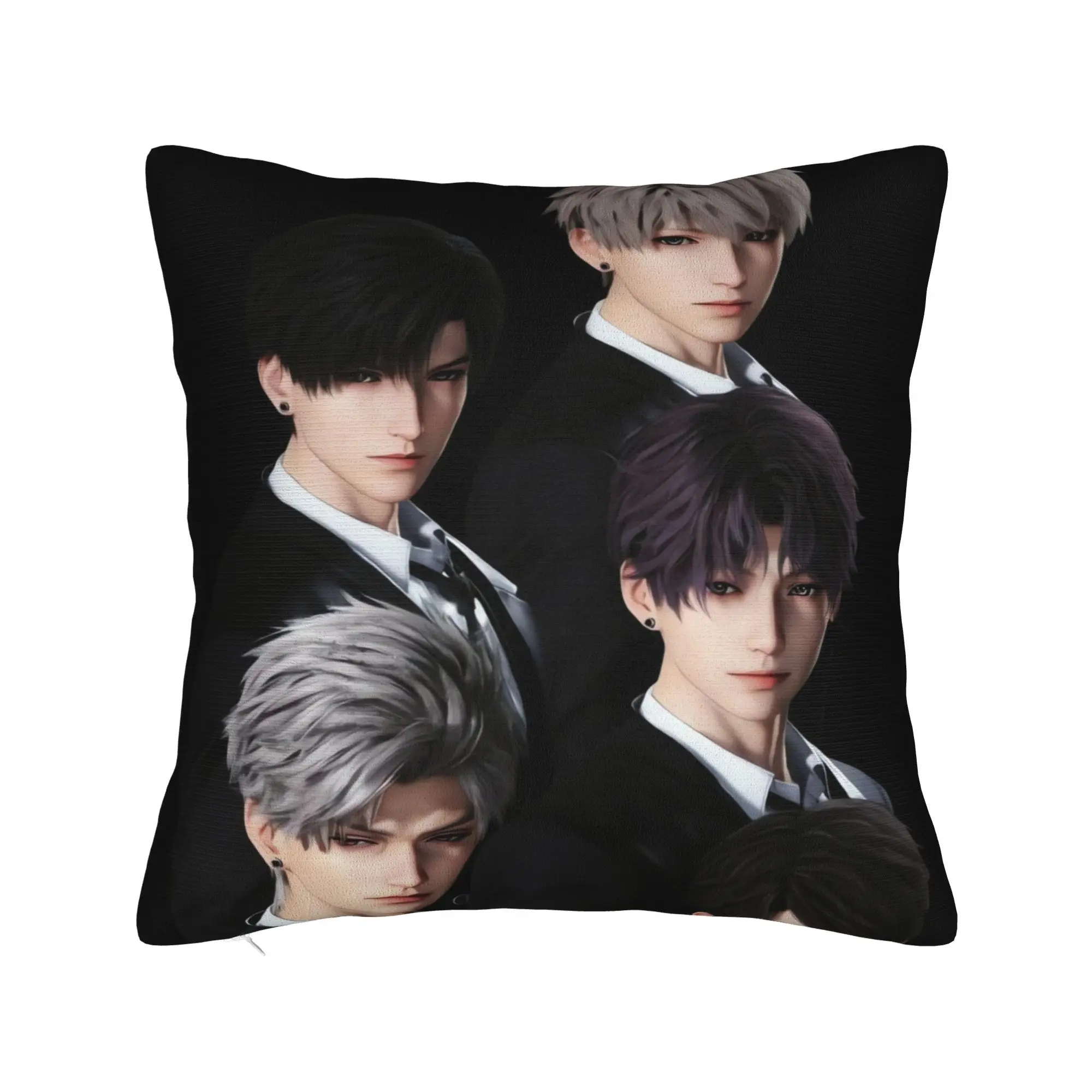 COOL V-Valko L-Love and Deepspace Pillow Cover  Funny Pillow Case For Sofa Home Decor Graphic Pillowcases Gift