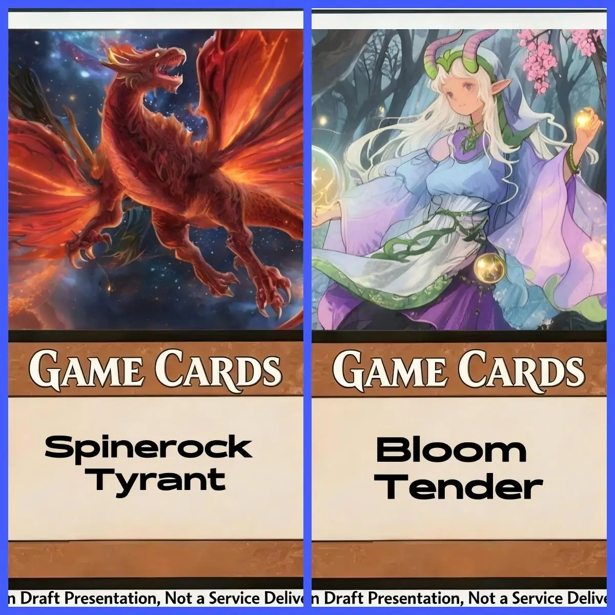 

Selling Foil 37 part Bloom Tender Hexing Squelcher Moonshadow Goblin Chieftain Idyllic Tutor best quality game proxy cards