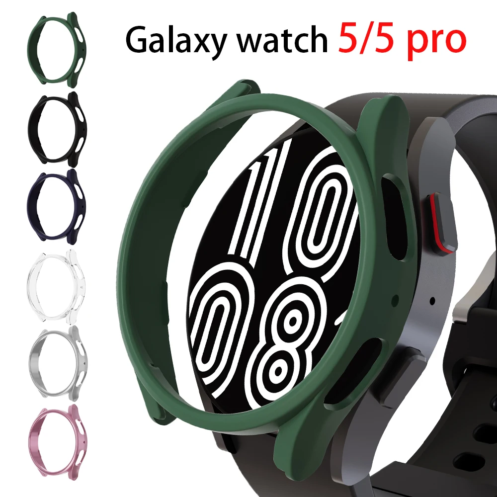 Watch Case for Samsung Galaxy Watch 5 44mm 40mm PC Bumper Shell accessories Cover All-Around Protector Galaxy watch 5 pro 45mm