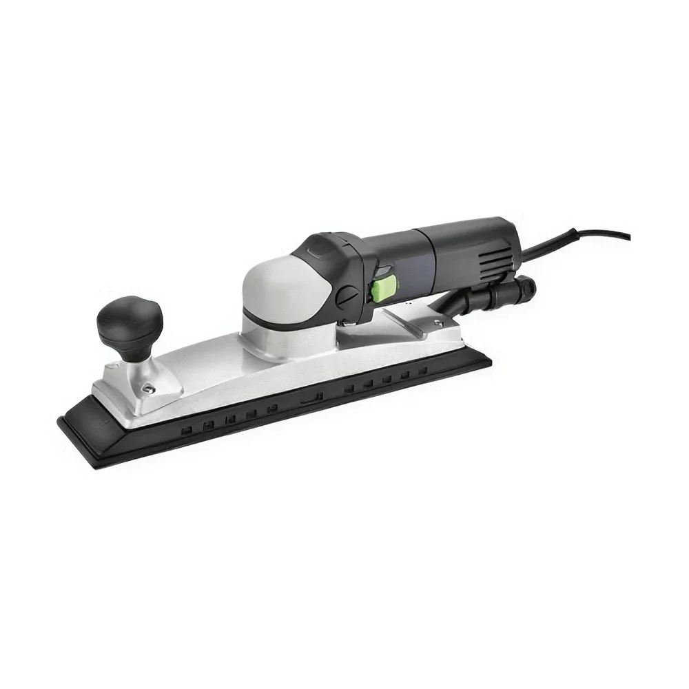 70x400mm Central Vacuum Orbital Sander 800W Electric Variable Speed Square Long Base for Industrial Woodworking