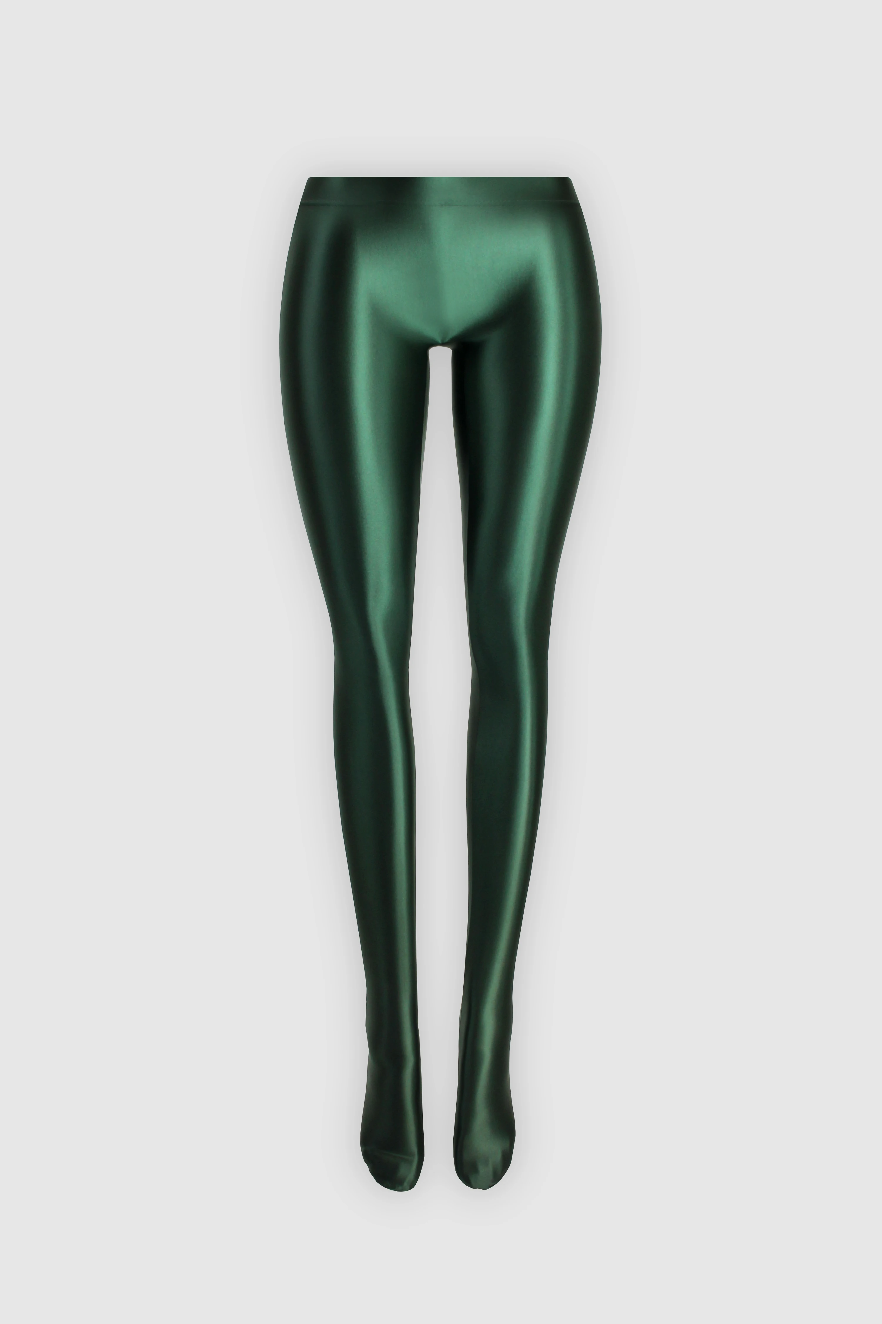 XClocKNYoung satinierte, glänzende, nahtlose, blickdichte Strumpfhose mit tiefem Bund, schlanke, hohe Yoga-, Schwimm- und Sport-Ölhose – Detail 3