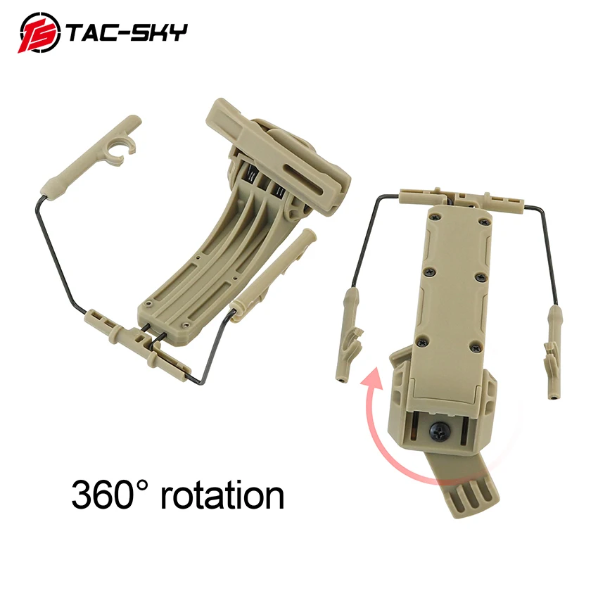 TS TAC-SKY Tactical Helmet IHPS Rail Adapter, Compatible with Comta II/III Noise-canceling Headphones