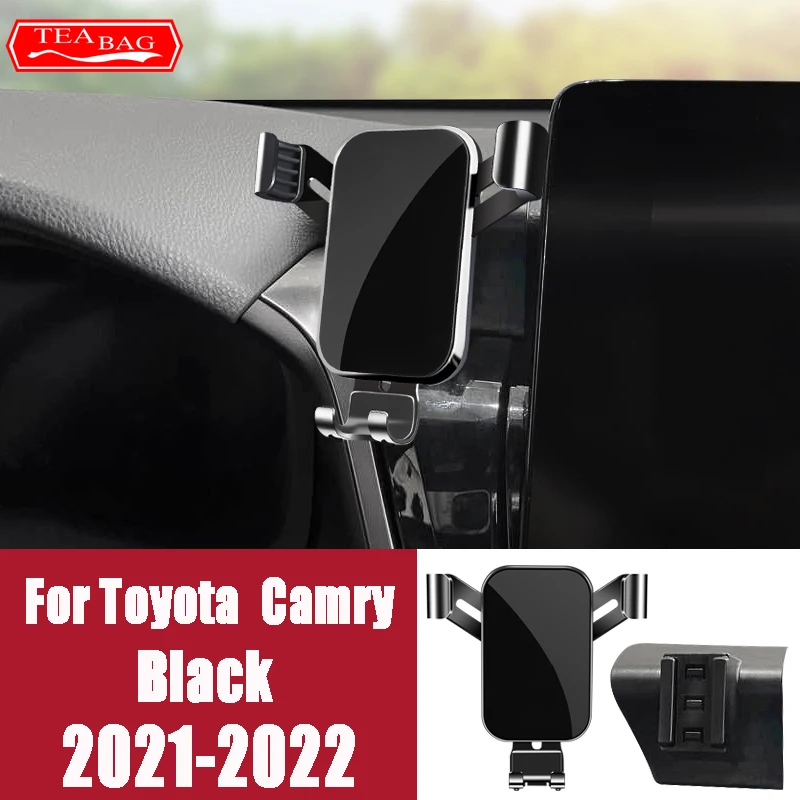 Car Phone Holder For Toyota camry 2006-2022 70 XV70 6th 7th 8th Auto GPS Gravity Mount Navigation Bracket Interior Accessories