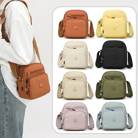 Lightweight Oxford Shoulder Bag for Women – Multi-Pocket Crossbody Purse Ideal for Business & Travel