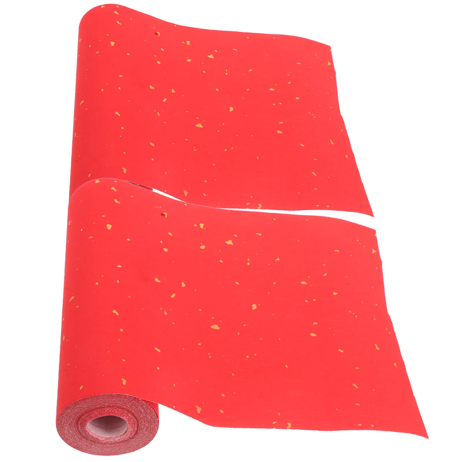 

2 Rolls Festive Red Xuan Paper 17Cm X 20M for Spring Festival Couplets Wedding Decor Calligraphy Writing Blank Scroll Art Craft