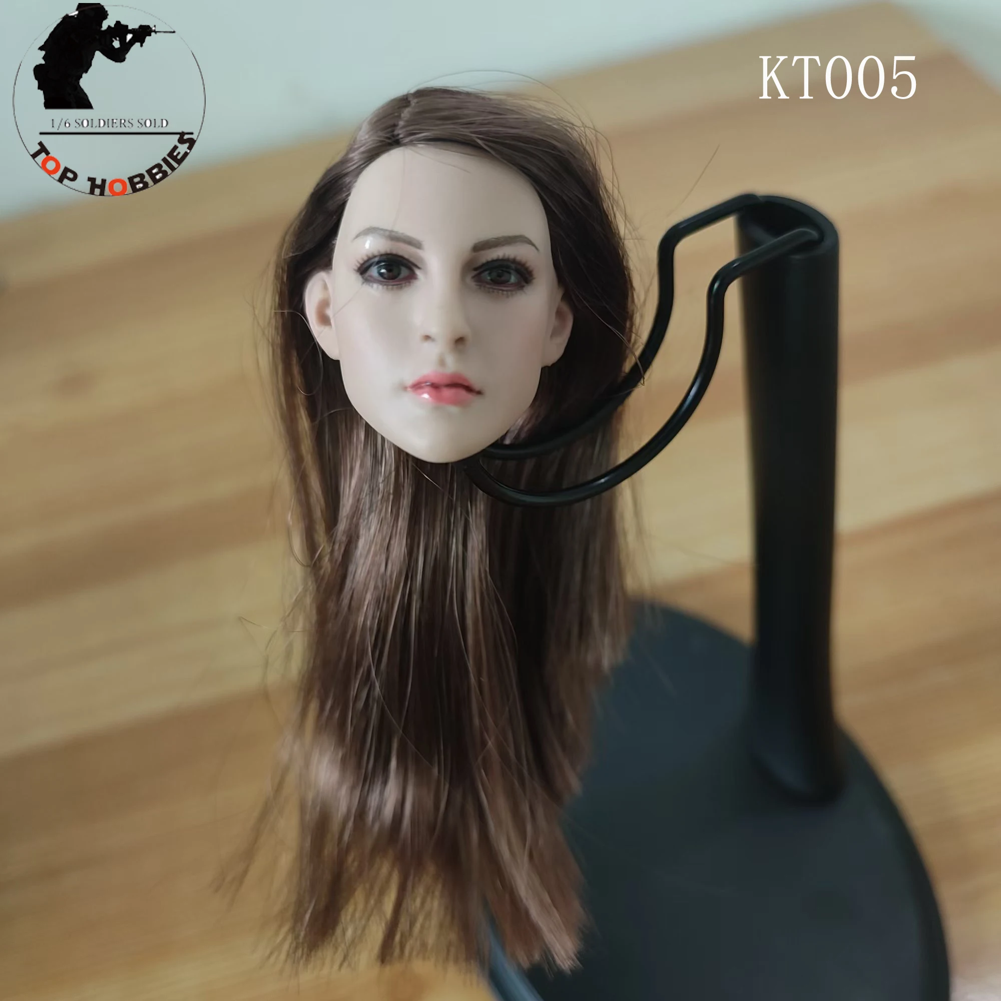 Tbleague 1/6 Scale Princess Kate Head Sculpt KT005 Female Solider Brown Hair Head Played Model for 12in Action Figure Doll