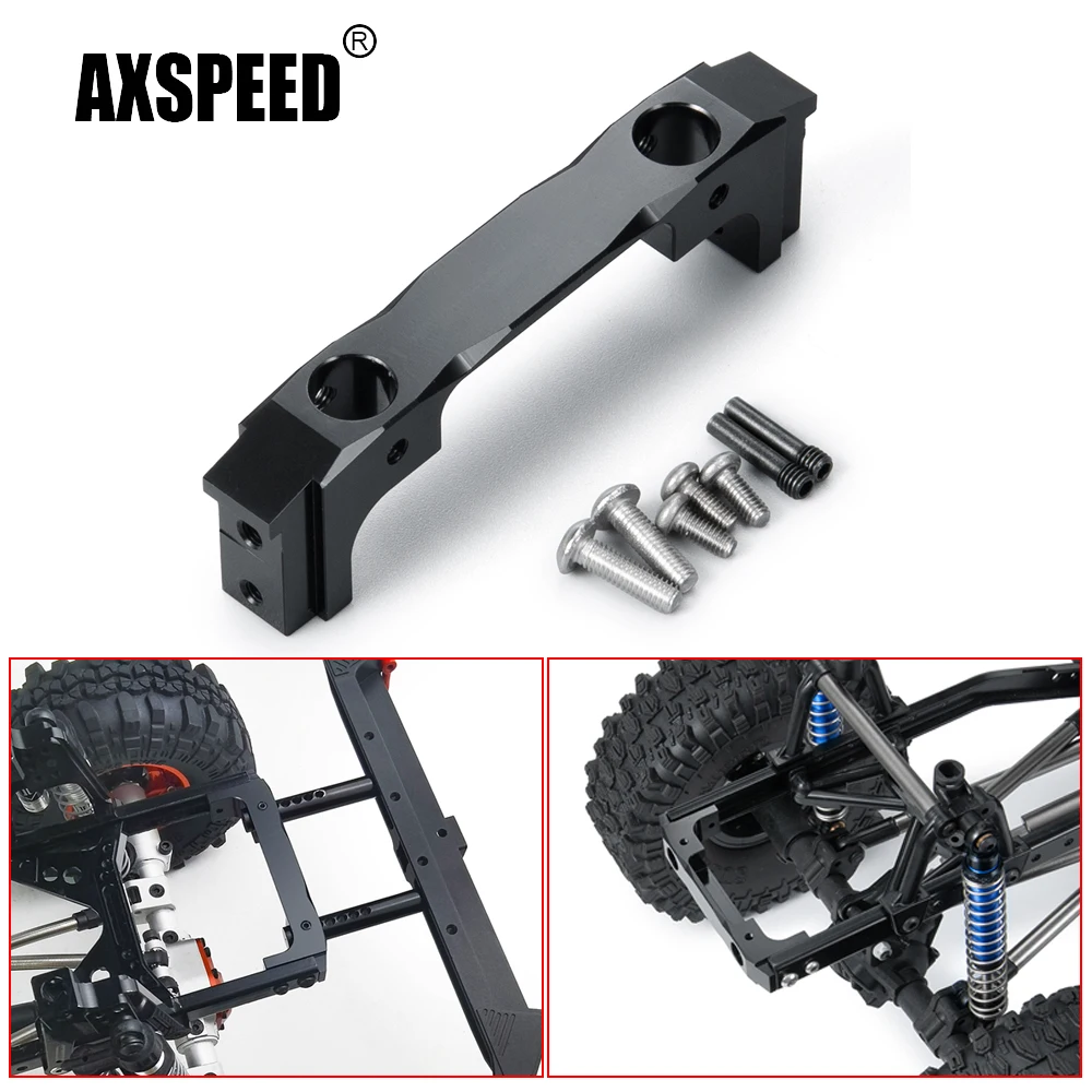 

AXSPEED Aluminum Alloy Metal Rear Bumper Mount Bracket for Axial SCX10 90047 Jeep Wrangler 1/10 RC Crawler Car Upgrade Parts