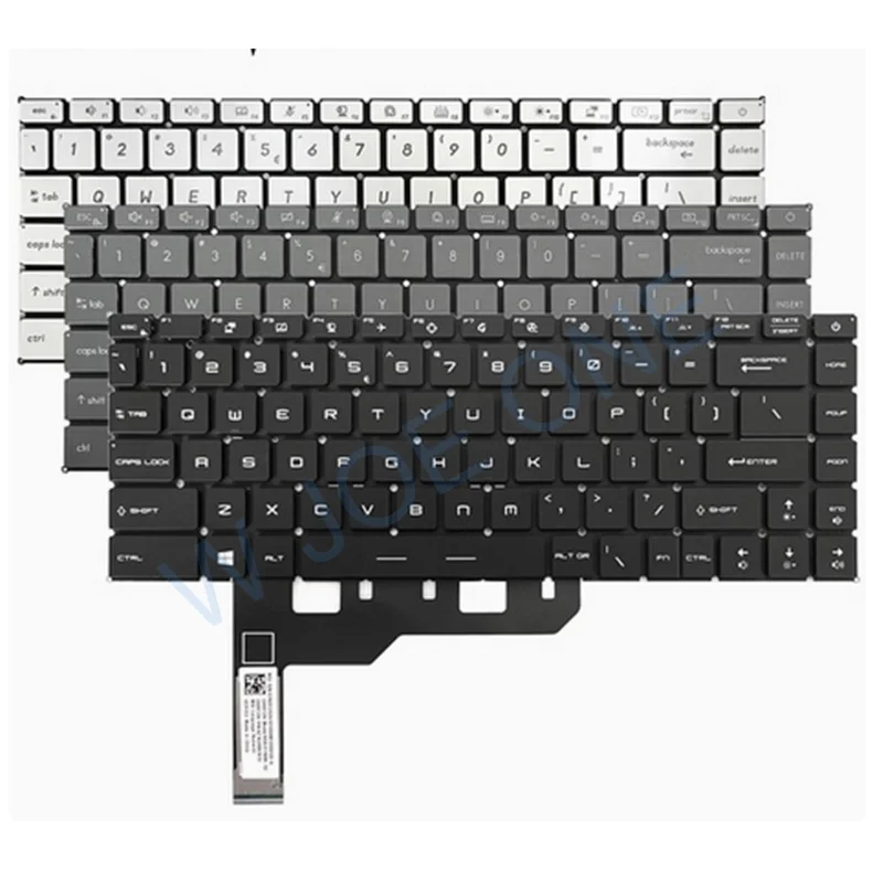A + para MSI Prestige 14 A11SCX Prestige 15 A11SCX reemplazo del teclado del ordenador portátil negro