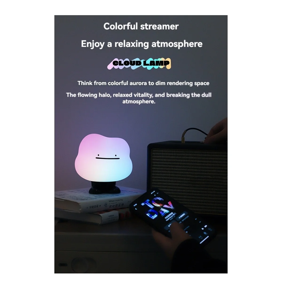 luce notturna dal vivo Claude Lampada da scrivania ricaricabile creativa Camera da letto dei cartoni animati Atmosfera romantica per bambini