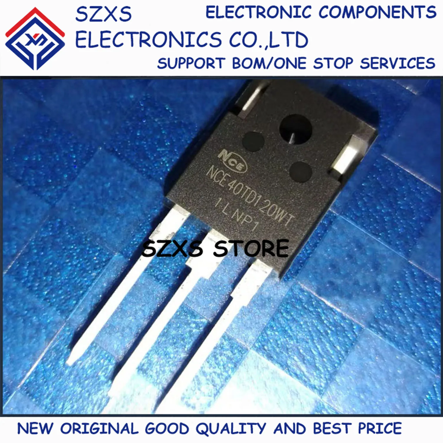 

New Original 10Pcs NCE40TD120WT TO-247 1200V 40A IGBT Powerful Transistor In Stock Electronic Components Good Quality