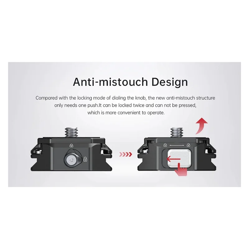 B04B-F38 Base de liberação rápida com vários furos Câmera DSLR universal universal para câmeras DSLR