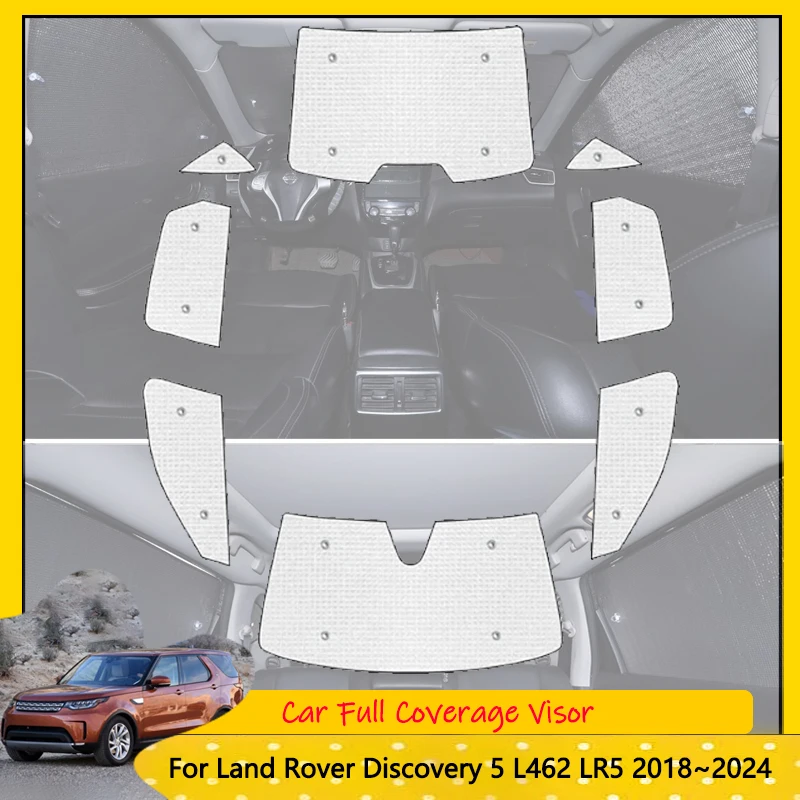 

For Land Rover Discovery 5 L462 LR5 2018~2024 2019 Car Anti-UV Windshield Cover Reflective Visors Full Coverage Sunshades Auto