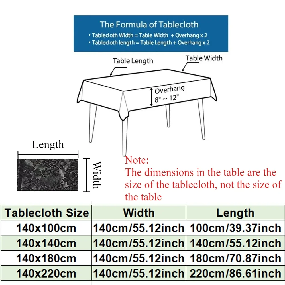 Black/White French Lace Tablecloth Flower Vine Pattern Living Room Dining Table Decoration Rustic Wedding White Lace Table Cover
