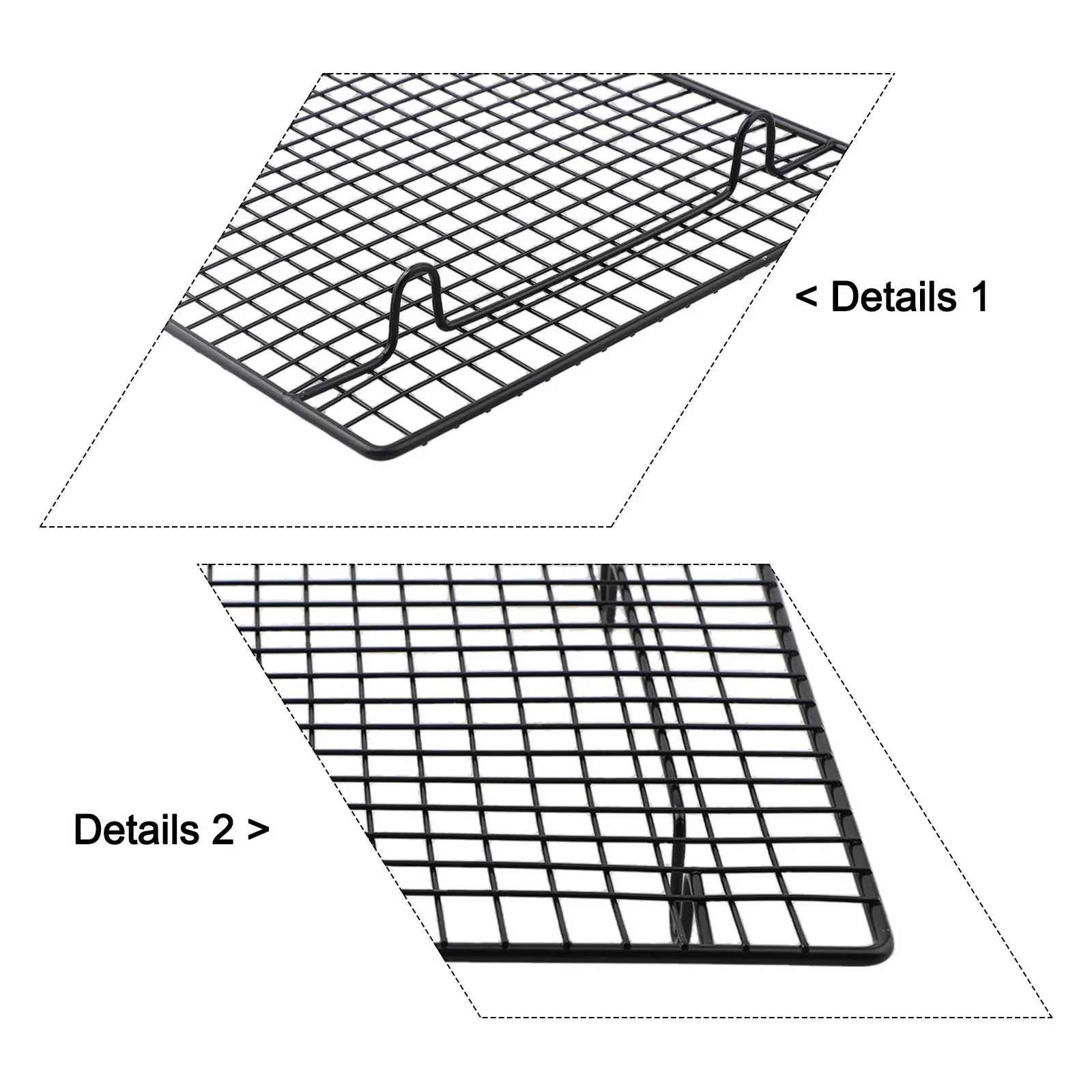 

Cooling Rack for Baking Cakes and Grilling Meats Metal Tray with Full Side Frame for Stability and Effective Heat Distribution
