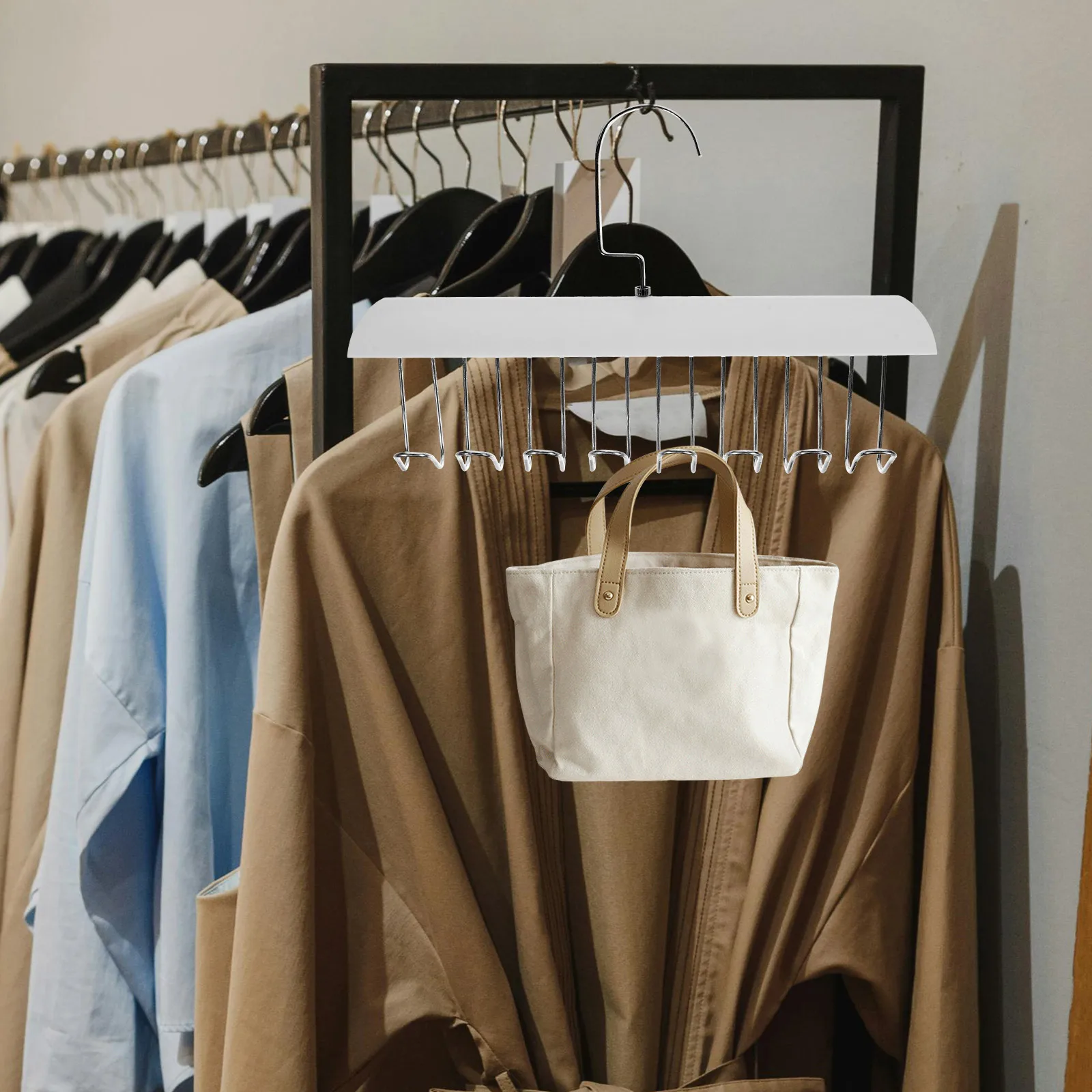 

2Pcs White Clothes Hangers Multifunctional Bra Underpants Storage Shelf ganizer Closet Socks Underwear Rack Storage Home