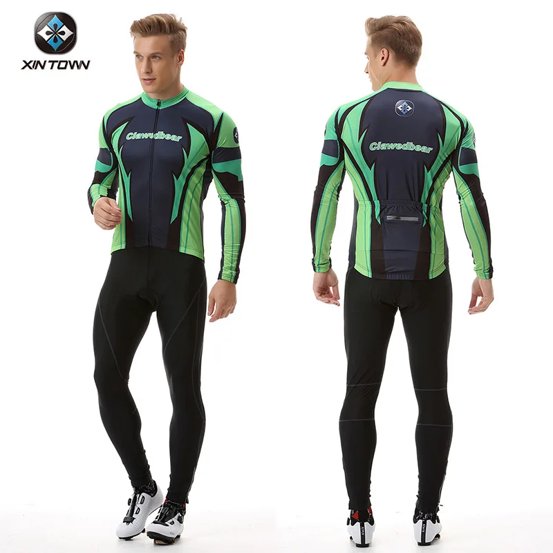 

XINTOWN Autumn Men's Long Sleeve Cycling Suit New Bike Clothing Set