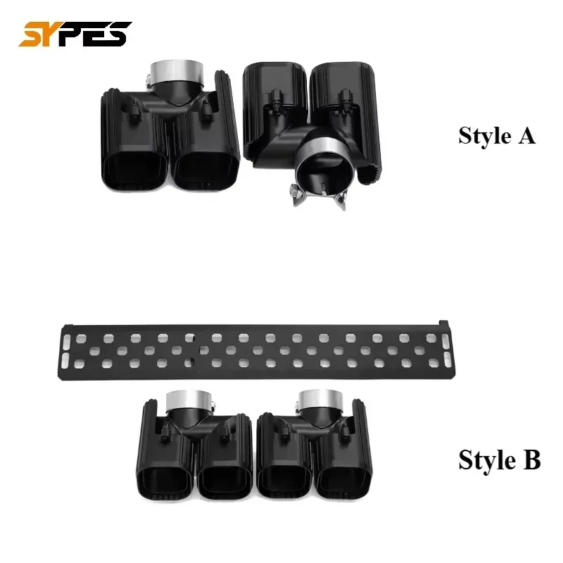 Hot Sale SYPES for 2020+ Defender 110 130 3.0T P400 90 2.0T Car Exhaust Tips 304 Stainless Steel Quad Round Square