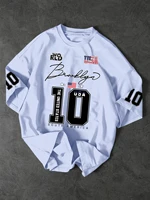 T-shirt surdimensionné à imprimé style Brooklyn USA 10, streetwear pour hommes, tee-shirt vintage en jersey 5