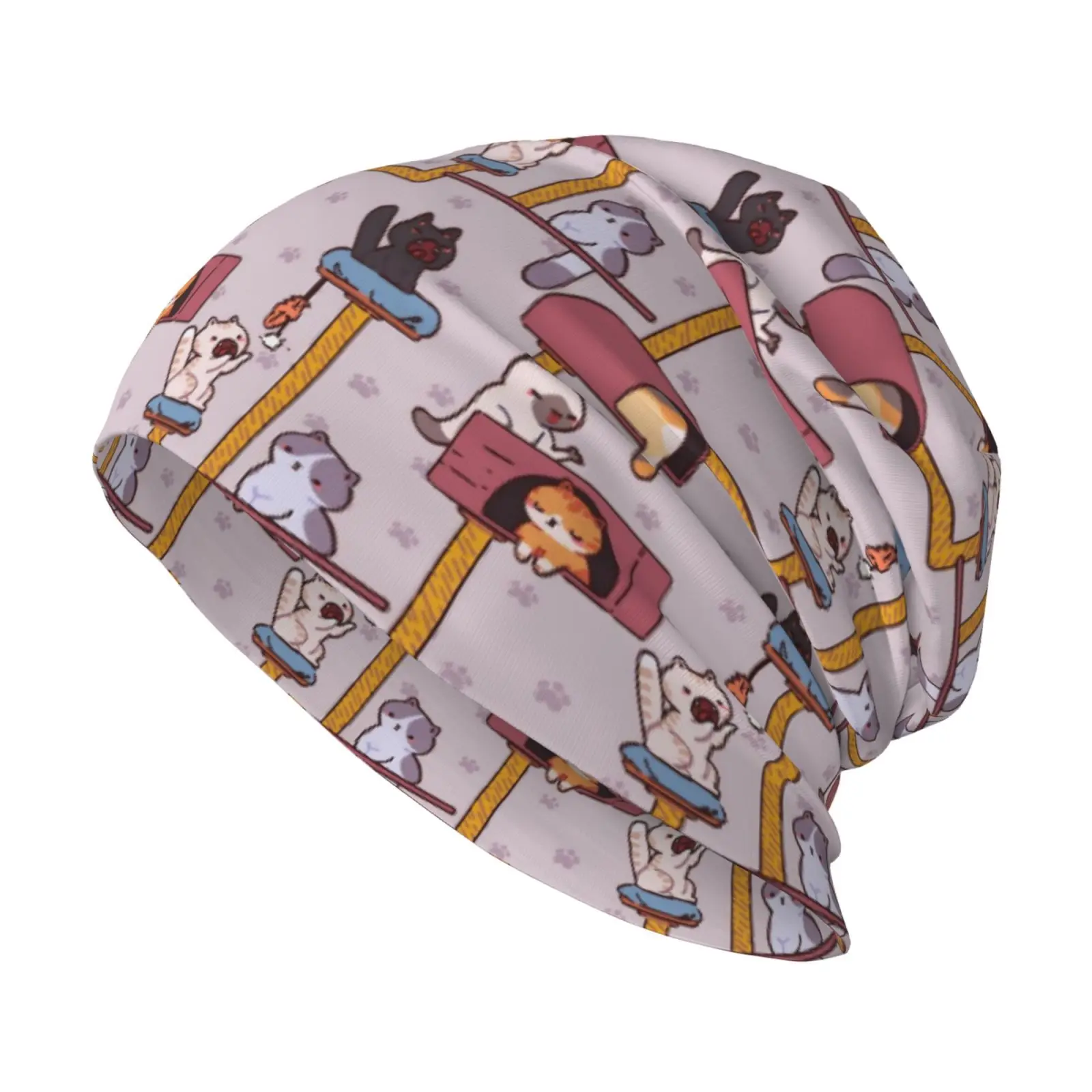 Cartoon Animal Pattern Knitted Hat Retro Street Hip-hop Universal Skin Friendly Comfortable Warm Winter Hat Outdoor Casual Gift